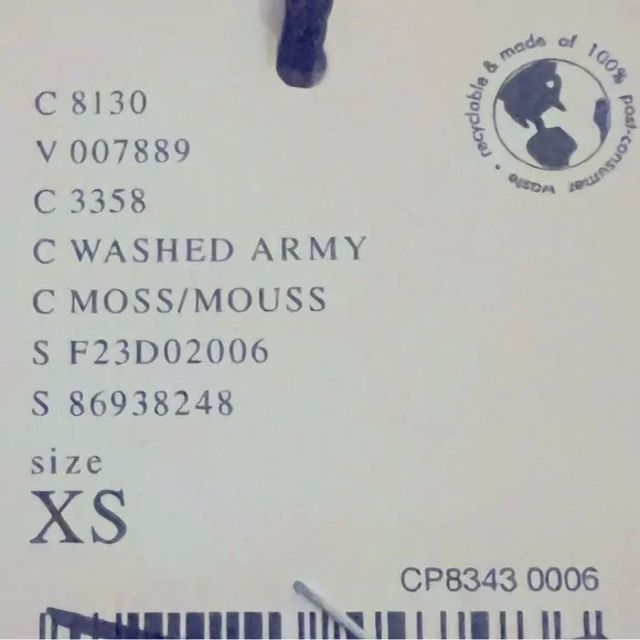 NEW FREE PEOPLE FP ONE Jackie Dress in Washed Army Size XS - Picture 5 of 5